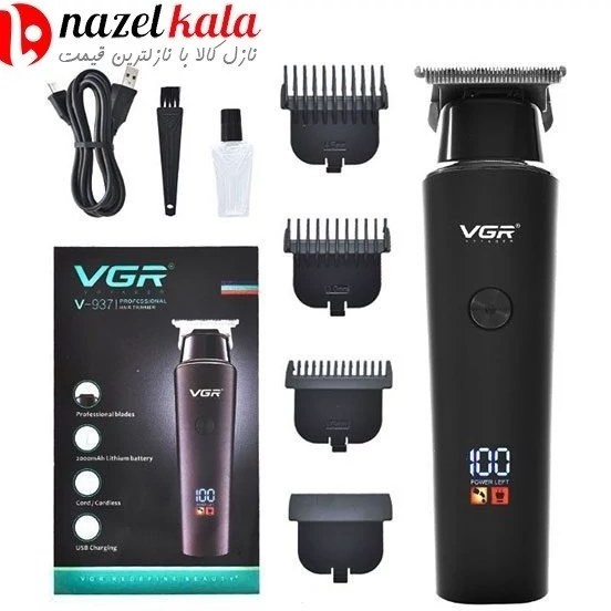 ماشین اصلاح وی جی آر مدل V-937 با تکنولوژی برش مستقیم و ضد آب