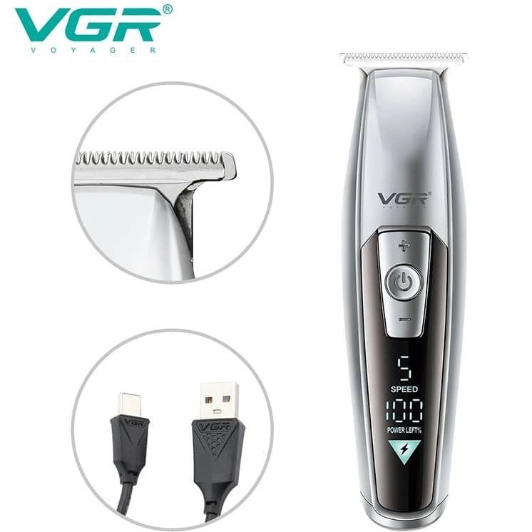 ماشین اصلاح وی جی آر مدل V-970 با تکنولوژی برش مستقیم ضد آب