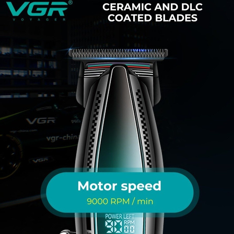 ماشین اصلاح وی جی آر مدل V-992 با تیغه سرامیک و ضد آب